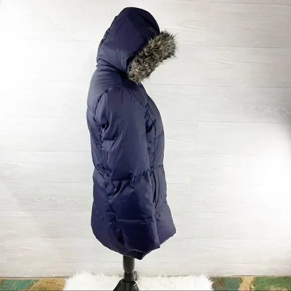 Anne Klein Down Faux Fur Hooded Puffer Coat - Picture 4 of 12